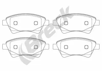 Комплект тормозных колодок, дисковый тормоз BRECK купить
